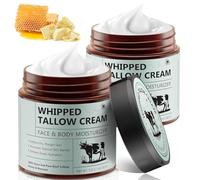 Beef Tallow Skin Care, Whipped Tallow and Honey Balm, Tallow Face Cream, Natural Organic Grass-Fed Beef Tallow Moisturiser with Raw Honey, Deep Hydration for Face & Body (2)