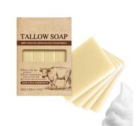 Beef Tallow Soap - Soothing Moisturizing Organic Cleaner | Travel Bar Soap,for Hand Underarms Feet Back Bathroom Hotel Travel Home Daily Spa Pool