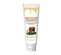 Beef Tallow Sunscream, Uv Protection Lotion, Facial Sunscreen Cream, Quick Absorbing Formula, Gentle and Safe, 80g/1x Piece, Perfect for Daily Use