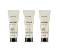 Beef Tallow Sunscreen Balm SPF30 & Tallow Sun，Natural Sunscreen for Face & Body，Non Irritating and Lightweight Natural Sun Cream for Women (3)