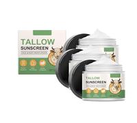 Beef Tallow Sunscreen,Grass Fed Beef Tallow Natural Sunscreens With SPF 30,Daily Face Sunscreen Moisturizer for Dry, Combination, and Normal Skin,No-Greasy (3)