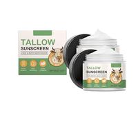 Beef Tallow Sunscreen,Grass Fed Beef Tallow Natural Sunscreens With SPF 30,Daily Face Sunscreen Moisturizer for Dry, Combination, and Normal Skin,No-Greasy (2)