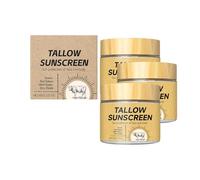 Beef Tallow Sunscreen,Natural Beef Tallow Organic Sunblock,Summer Outdoor Deep Moisturizing Sunscreen,No White Cast & Non Greasy,Suitable for All Skin Types (3)