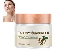 Beef-Tallow Sunscreen Spf 50,A Gentle Formula Suitable for the Whole Family,Organic Grass-Fed Butter Skin Care Cream,Deeply Nourishing Sunscreen Butter,Face Cream for Dry Skin,Facial Moisturizer