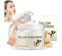 Beef Tallow Sunscreen Spf 50,Beef Tallow Face Cream,Tall-Ow Sunscreen,Deeply Nourishing And Moisturizing,Rebuild The Natural Skin Barrier,Instant Sun Protection For Face & Body,Outdoor Daily Defence