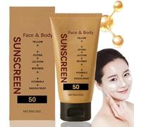 Beef Tallow Sunscreen SPF 50 Face,Orga/nic Beef Tallow Sunscreen,Non-Tox/ic Natural Mineral Sunsc/reen,Natural Sun Cream for Face & Body,Orga/nic Grass-Fed B/eef Tall/ow & Non Nano Zi/nc Oxi/de