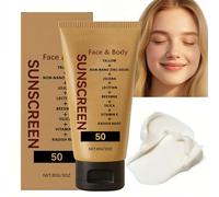 Beef Tallow Sunscreen Spf 50,Natural Sunscreen for Face & Body,Moisturising Tallow Suncream,Beef Tallow Cream for Most Skin Types,Daily Sun Protection,Lightweight and Fast Absorbing,Non Greasy