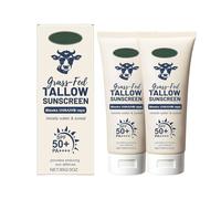 Beef Tallow Sunscreen SPF 50: Natural Tallow & Zinc Oxide Sunblock Cream for Face & Body - Sun Protection with Non Greasy Formula for Women and Men - Water-Resistant