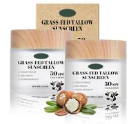 Beef Tallow Sunscreen SPF 50 non toxic Sunscreen, Tallow & Zinc Oxide Sunblock Non-Greasy Refreshing formula 60g (2)
