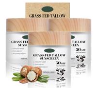 Beef Tallow Sunscreen SPF 50 non toxic Sunscreen, Tallow & Zinc Oxide Sunblock Non-Greasy Refreshing formula 60g (3)