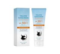 Beef Tallow Sunscreen SPF 50, Sunscreen Travel Size Natural Organic Lightweight Formula, Non-Greasy & Instant Protection for Face, for Beach, Running & Summer Outdoor Sports