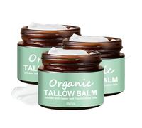 Beef Tallow with Frankincense Oil & Castor oil, Organic Beef Tallow Moisturizer for Skin, Tallow and Manuka Honey Balm for Face, Body (3)