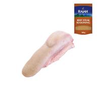 Beef Tongue Whole 1800g-2000g with Rajah Beef Steak Seasoning - Fresh Halal Meat Pack