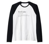 Beefcake Bear Definition Gay Funny Queer Retro Pride Humor Raglan Baseball Tee