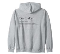 Beefcake Bear Definition Gay Funny Queer Retro Pride Humor Zip Hoodie