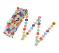 BEEFLYING 15 Yards 2.5cm Colorful Daisy Sun Flower Lace Trim Edge Embroidered Trim Handmade Patchwork Ribbon for Sewing Decoration Craft Diy