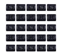 BEEFLYING 20Pcs 12 Zodiac Bead Charms Constellation Beads Black Frosted Glass Beads Cylinder Pendant for DIY Jewelry Bracelet Neckalce Making Crafts Accessories(Pisces)