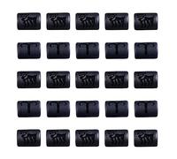 BEEFLYING 20Pcs 12 Zodiac Bead Charms Constellation Beads Black Frosted Glass Beads Cylinder Pendant for DIY Jewelry Bracelet Neckalce Making Crafts Accessories,13.7x10mm, Hole:1.5mm(Aries)