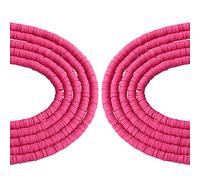 BEEFLYING 4mm Heishi Polymer Clay Disc Round Loose Spacer Beads for Bracelets, Necklaces, Earrings & DIY Jewellery Making