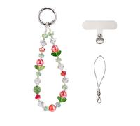 BEEFLYING Beaded Phone Wrist Strap, CellPhone Charm Lanyard Chain, Sparkling Phone Wristlet Bracelet for Women Bag Keychain, Candy