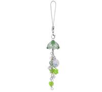 BEEFLYING Jellyfish Phone Charms Aesthetic Y2K Cute Charm Straps Cell Phone Pendants Accessories with Star Heart for Bag Keychain Camera Wallet Decor, Green