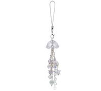 BEEFLYING Jellyfish Phone Charms Aesthetic Y2K Cute Charm Straps Cell Phone Pendants Accessories with Star Heart for Bag Keychain Camera Wallet Decor,Clear