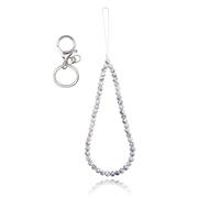 BEEFLYING Stone Phone Lanyard Wrist Straps Synthetic Turquoise Gemstone Beaded Phone Charms Handmade Anti-Lost Lanyard String for Keychain Hanging Accessories