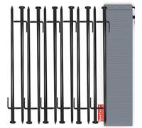 Beefoor Heavy Duty Steel Tent Stakes - Tarp Pegs Camping Stakes for Outdoor Camping Canopy and tarp, 12 inch 12PC Pack