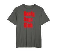 Beefy Boys Club T-Shirt, Men's Big and Tall, Asphalt Grey, 4X Tall