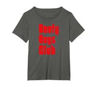 Beefy Boys Club T-Shirt, Women's Plus, Asphalt Grey, 3X