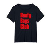 Beefy Boys Club T-Shirt, Women's Plus, Black, 4X