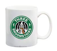 BeeGeeTees Three Wizard and Magic Inspired Funny Coffee Mug Office Tea Cup (White, 11 oz)