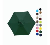 BEEGMA 6 Ribs/8 Ribs Replacement Parasol Canopy Cover 2.0/2.30/2.50/2.70/3.0m Umbrella Canopy Replacement Market Patio Umbrella Top Canopy UV30+ (Color : Dark green, Size : 2.50m/8.2FT-6Ribs)