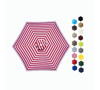 BEEGMA 6 Ribs/8 Ribs Replacement Parasol Canopy Cover 2.0/2.30/2.50/2.70/3.0m Umbrella Canopy Replacement Market Patio Umbrella Top Canopy UV30+ (Color : Red bar, Size : 2.50m/8.2FT-6Ribs)