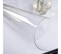 BEEGMA Clear Table Cover Protector Tablecloth 1.5mm Thick PVC Table Pad for Dining Room Table Desktop Cover Mat 50x130cm 40x140cm 70x120cm 80x150cm (Color : Thick 1.5mm/0.06", Size : 80x150cm)