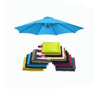 BEEGMA Patio Umbrella Replacement Canopy 6 Ribs 8 Ribs Outdoor Umbrella Replacement Top 2.0/2.3/2.7/3.0m Canopy Cover for Garden Parasol Canopy (Color : Light blue, Size : 2.7m/9FT-8Ribs)
