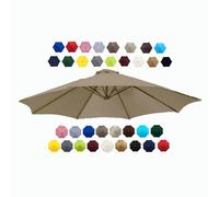 BEEGMA Patio Umbrella Replacement Canopy 6 Ribs 8 Ribs Parasol Canopy Cover for 2.0m 2.30m 2.50m 2.70m 3.0m Multicolor Canopy Replacement Top (Color : Top, Size : 2.50m/8.2FT-6Ribs)