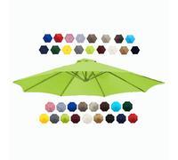 BEEGMA Patio Umbrella Replacement Canopy 6 Ribs 8 Ribs Parasol Canopy Cover for 2.0m 2.30m 2.50m 2.70m 3.0m Multicolor Canopy Replacement Top (Color : Grass green, Size : 2.30m/7.5FT-8Ribs)