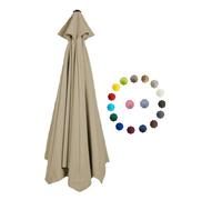 BEEGMA Replacement Parasol Canopy 2.0/2.3/2.7/3.0m Patio Umbrella Replacement Canopy 6 Arms/8 Arms Canopy Replacement Cover for Garden Market Beach Umbrella (Color : Top, Size : 2.7m/9FT-8Ribs)