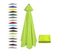 BEEGMA Replacement Parasol Canopy 2.0m 2.50m 2.70m 3.0m Canopy Replacement Top 6 Arms Patio Garden Beach Umbrella Canopy Cover(Color:Grass green,Size:2.0m/6.5FT)