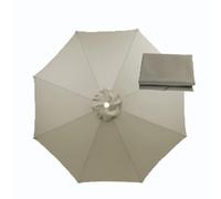 BEEGMA Sun Umbrella Replacement Cloth 6 Arms/8 Arms Replacement Parasol Canopy Cover 2.0m 2.30m 2.50m 2.70m 3.0m Outdoor Patio Garden Umbrella Canopy (Color : Top, Size : 3.0m/10FT-8Ribs)