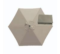 BEEGMA Sun Umbrella Replacement Cloth 6 Arms/8 Arms Replacement Parasol Canopy Cover 2.0m 2.30m 2.50m 2.70m 3.0m Outdoor Patio Garden Umbrella Canopy (Color : Top, Size : 2.50m/8.2FT-6Ribs)