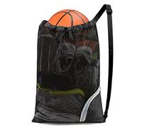 BeeGreen Drawstring Backpack for Men Women Athletic Gym Sports Workout Beach Swim, Black, L, Travel Backpacks