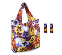BeeGreen Flower Reusable Grocery Bags for Shopping Cute Gifts Shopping Totes for Women Large Capacity Durable and Foldable & Stylish Ideal for Daily Use&Machine Washable 2 Pack
