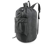 BeeGreen Laundry Bag Backpack with Adjustable Shoulder Straps and Drawstring Closure Heavy Duty Laundry Backpack Portable with Handle XLarge Durable for College Dorm Travel Camp Washable Black