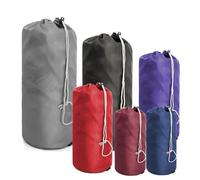 BeeGreen Stuff-Sacks-for-Backpacking 6 Pack with Dust Flap Ditty Bags Bulk for Outdoor Products Camping Gear Travel Drawstring Bags Foldable Lightweight