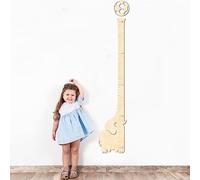 BeeGreeny Wooden Growth Chart for Kids, Boys & Girls, Cute Elephant Playing Ball Decor for Kid Room, Height Growth Chart for Wall, Measuring Chart Ruler, Boy Bedroom, Playroom, Nursery Decoration