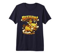 Beehaw Beekeeper Honey Bees Apiculture Bee-Wrangler Cowboy Premium T-Shirt
