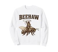 Beehaw Vintage Bee-Wrangler Cute Beekeeper Cowboy Bee Youth Sweatshirt