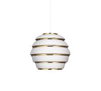 Beehive A331 Pendant White & Brass